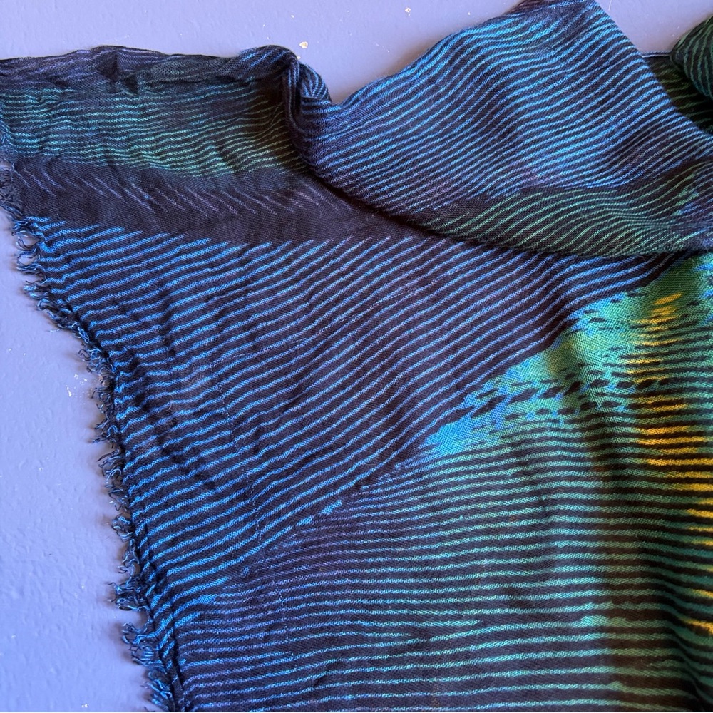 Target Colorful Feather Scarf/Wrap - Picture 6 of 7
